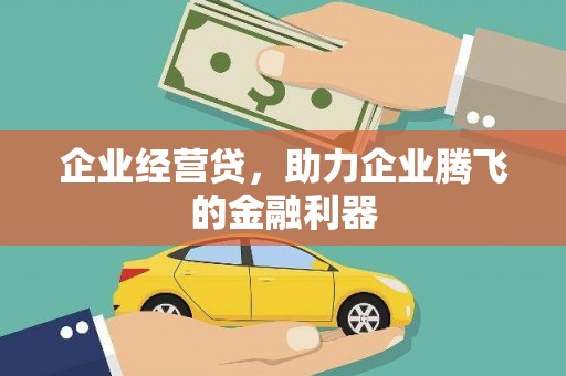 吉木萨尔企业经营贷，助力企业腾飞的金融利器