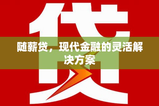 吉木萨尔随薪贷，现代金融的灵活解决方案