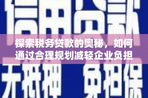 吉木萨尔探索税务贷款的奥秘，如何通过合理规划减轻企业负担