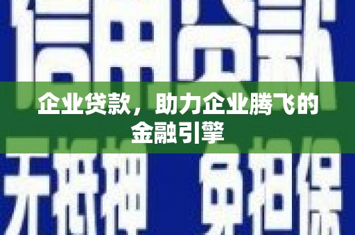 吉木萨尔企业贷款，助力企业腾飞的金融引擎