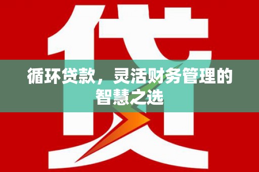 吉木萨尔循环贷款，灵活财务管理的智慧之选