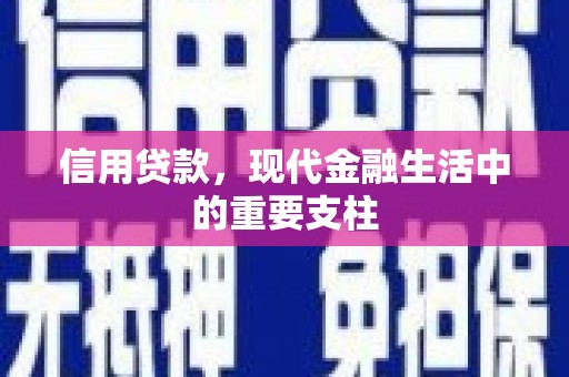 吉木萨尔信用贷款，现代金融生活中的重要支柱