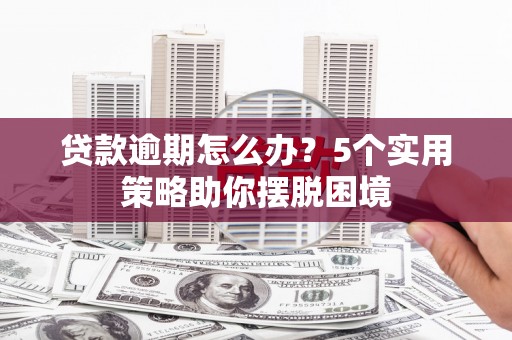 吉木萨尔贷款逾期怎么办？5个实用策略助你摆脱困境