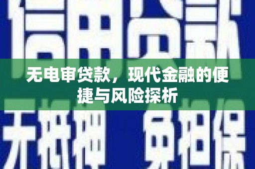 吉木萨尔无电审贷款，现代金融的便捷与风险探析