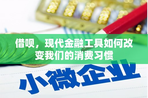 吉木萨尔借呗，现代金融工具如何改变我们的消费习惯