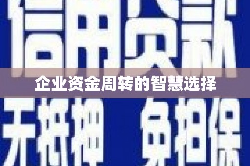 吉木萨尔企业资金周转的智慧选择