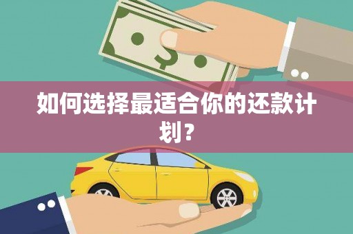 吉木萨尔如何选择最适合你的还款计划？