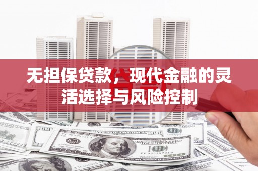 吉木萨尔无担保贷款，现代金融的灵活选择与风险控制