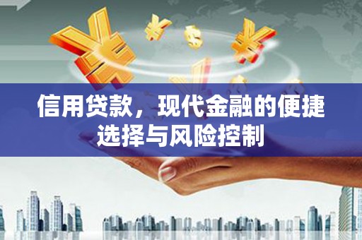 吉木萨尔信用贷款，现代金融的便捷选择与风险控制