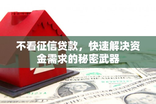 吉木萨尔不看征信贷款，快速解决资金需求的秘密武器