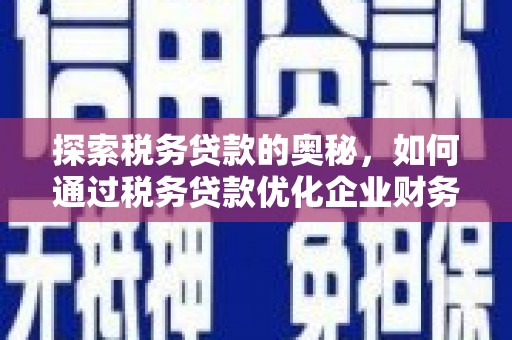 吉木萨尔探索税务贷款的奥秘，如何通过税务贷款优化企业财务