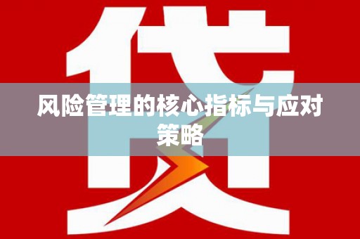 吉木萨尔风险管理的核心指标与应对策略