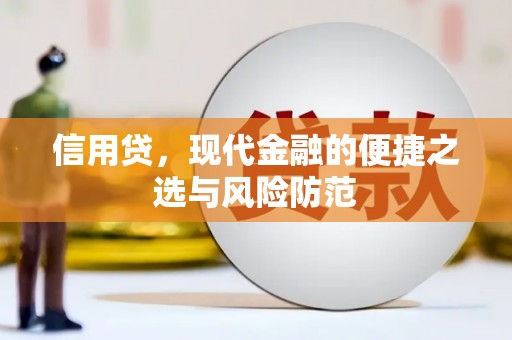 吉木萨尔信用贷，现代金融的便捷之选与风险防范