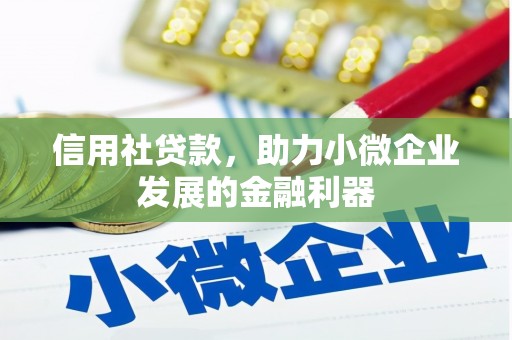 吉木萨尔信用社贷款，助力小微企业发展的金融利器