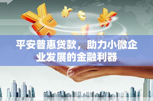 吉木萨尔平安普惠贷款，助力小微企业发展的金融利器