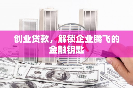 吉木萨尔创业贷款，解锁企业腾飞的金融钥匙