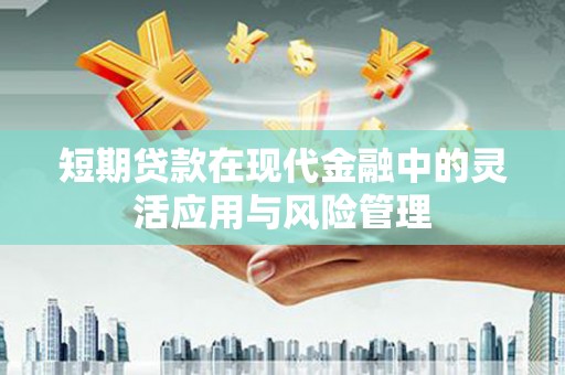 吉木萨尔短期贷款在现代金融中的灵活应用与风险管理