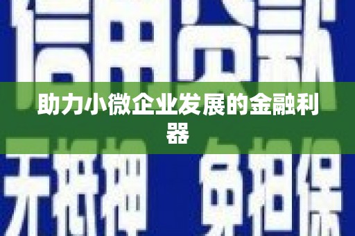 吉木萨尔助力小微企业发展的金融利器