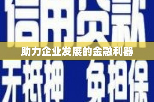 吉木萨尔助力企业发展的金融利器